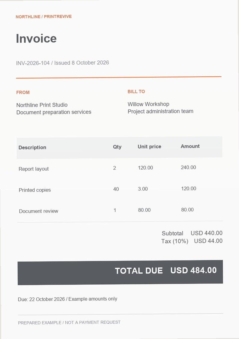 Invoice · Original