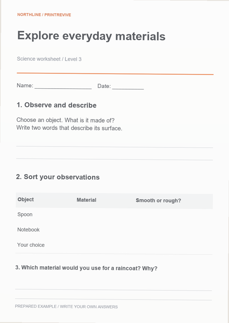 School Worksheet · Original
